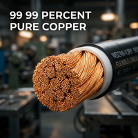 Cable de Alimentación Flexible Resistente al Fuego Cu/XLPE/LSZH 0.6/1kV, Cubierta Ignífuga LSZH, Aislamiento de Cobre XLPE