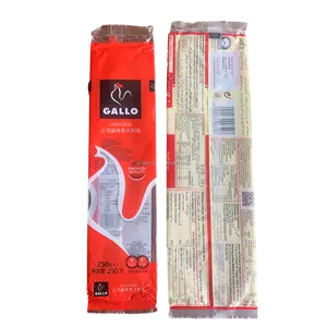 OEM/ODM 500g 1kg Plástico Flexível Nylon PE Seguro Macarrão Macarrão Macarrão Arroz Self Seal Zipper Pasta Spaghetti Packaging Bag