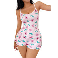 Ensemble de Lingerie en Satin Tissé Élégant et Sexy 2 Pièces pour Femme, Tenue d'Intérieur Douce avec Volants, Collection Printemps-Été 2025