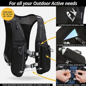 Chaleco Deportivo Ligero y Transpirable con Reflectivo e Impermeable para Senderismo, Ciclismo, Entrenamiento y Running con Bolsa de Hidratación - Product Image 2