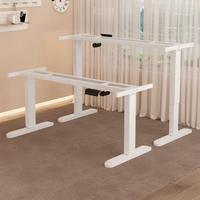 Cadre de bureau électrique réglable en hauteur avec contrôle de mémoire, table de bureau ergonomique moderne en métal