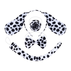 Serre-tête en tissu pour enfants, motif animaux de la ferme (Pug, Dalmatien), idéal pour la maternelle, les spectacles et les jeux, vente en gros - Product Image 1