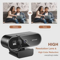 4K Webcam 1080P Mini kamera 2K Full HD Webcam mikrofon ile 30fps USB Web Cam için otomatik odaklama PC dizüstü Video çekim kamera