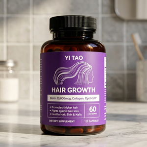 Cápsulas de Biotina y Ácido Fólico OEM - Promueve el crecimiento saludable y la absorción de nutrientes del cabello, la piel y las uñas - Product Image 1