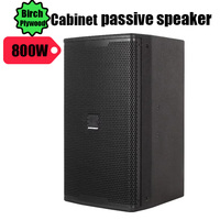 Haut-parleur PA passif 800W en contreplaqué de bouleau, moniteur de scène 55Hz pour basses, idéal pour événements et spectacles en direct