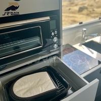 Caravane autonome avec suspension indépendante 17 pieds 11 pieds 12 pieds, camping-car familial 22 pieds, remorque tout-terrain coulissante