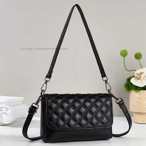 Newest Wholesale Lady Mobile Phone Bags for Rhombus Embroidery Zipper <b>Chain</b> Women's Single-Shoulder Crossbody <b>Handbags</b> - Product Image 1