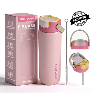 Bottiglia d'Acqua in Acciaio Inox a Bocca Larga con Isolamento Sottovuoto e Coperchio Ermetico per Bevande Fredde, Sport e Viaggi - Product Image 4