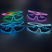 RICHSHINING Vente directe d'usine, lunettes LED néon à 10 couleurs et 3 modes clignotants, lunettes fluorescentes pour la décoration de fêtes et de festivals