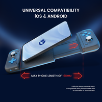 GameSir X2S BT Contrôleur de jeu sans fil extensible Bouton Hall Compatible avec Android, iOS et PC