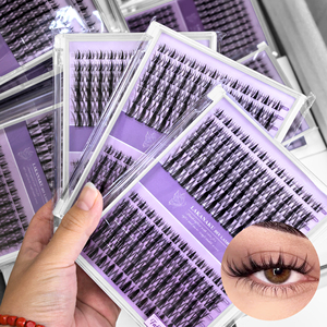 Kit de cils en grappe Fluffy Lashes avec logo personnalisé, doux, légers, de qualité naturelle, non rigides, cils en grappe en gros, cils en grappe Manga - Product Image 4