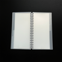 Portable sac à main en plastique givré cahier à spirale blanc A6 enveloppe de trésorerie Kit financier brochure de trésorerie livre de budget