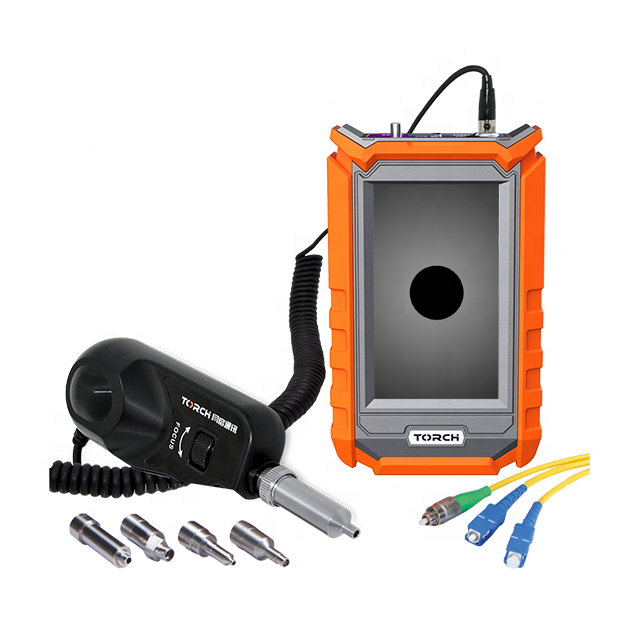Handheld 200/400X Fiber Optic Video Inspection Microscope Fiber Optic Inspection Probe FVM103 with 4.3" Memory Monitor