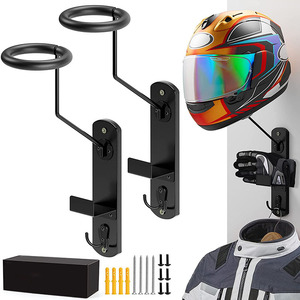 JH-Mech supporto per <span class=keywords><strong>casco</strong></span> <span class=keywords><strong>da</strong></span> moto facile <span class=keywords><strong>da</strong></span> installare e applicazioni larghe supporto a <span class=keywords><strong>parete</strong></span> supporto per <span class=keywords><strong>casco</strong></span> robusto e durevole - Product Image 1