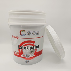 In màu IML tùy chỉnh 5l10l 20L 5 gallon cấp thực phẩm rõ ràng nhựa xô với nắp và xử lý thức ăn vật nuôi cá thức ăn - Product Image 2