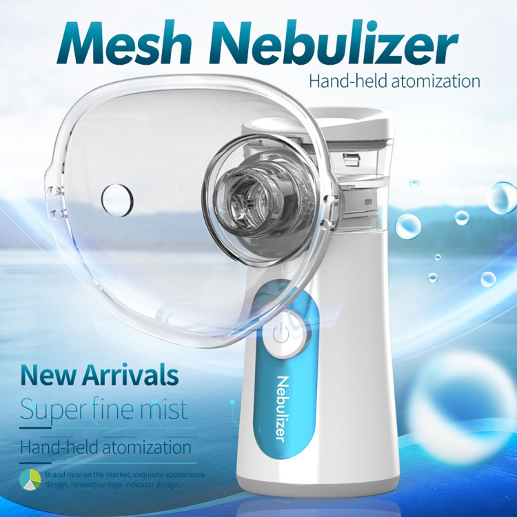Equipo médico salud hogar mini inhalador portátil de malla nebulizadora para medicamentos