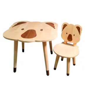 考拉桌椅套装实木儿童家具单独销售可接受