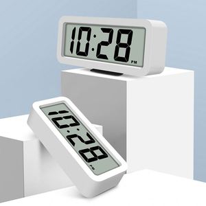 Nordic Minimalist Quartz Alarm <b>Clock</b> Large LCD Display Silent with Perpetual Calendar ABS Wall <b>Clock</b> for Living Room Home Decor - Product Image 5