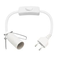E14 2 Pin E27 Support étanche Euro Câble Plug Ac Extension Salt Lamp Usa Cordon d'alimentation avec connecteur