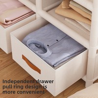 Armoire sur pied de style japonais en gros, 4 tiroirs, rangement amovible, simple à assembler, robuste et durable, mobilier de maison