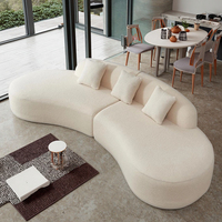 Komprimierte Sofa garnitur Möbel Unregelmäßig geformtes Wohnzimmer Sofa Moderne komprimierte Möbel