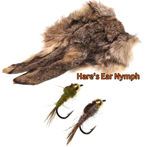 Máscaras de Pelo Natural de Conejo con Orejas <span class=keywords><strong>para</strong></span> Atado de <span class=keywords><strong>Moscas</strong></span>, Material de Piel de Conejo <span class=keywords><strong>para</strong></span> Pesca con Mosca de <span class=keywords><strong>Trucha</strong></span> - Product Image 2