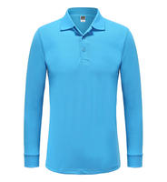 OEM Hoge Kwaliteit Heren Business Formele Langarm Poloshirt Langarm Poloshirt Stof Aangepaste Logo
