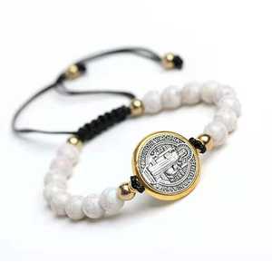 Modelos <span class=keywords><strong>de</strong></span> explosión <span class=keywords><strong>de</strong></span> comercio exterior, cuerda <span class=keywords><strong>de</strong></span> ajuste católica, brazalete <span class=keywords><strong>de</strong></span> cuentas con cuentas <span class=keywords><strong>de</strong></span> turquesa <span class=keywords><strong>de</strong></span> San Benito, <span class=keywords><strong>Rosario</strong></span>, brazalete <span class=keywords><strong>de</strong></span> oración, <span class=keywords><strong>2022</strong></span> - Product Image 6