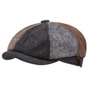 Casquette Newsboy à 8 Panneaux en Chevrons pour Hommes – Vente en Gros - Product Image 1