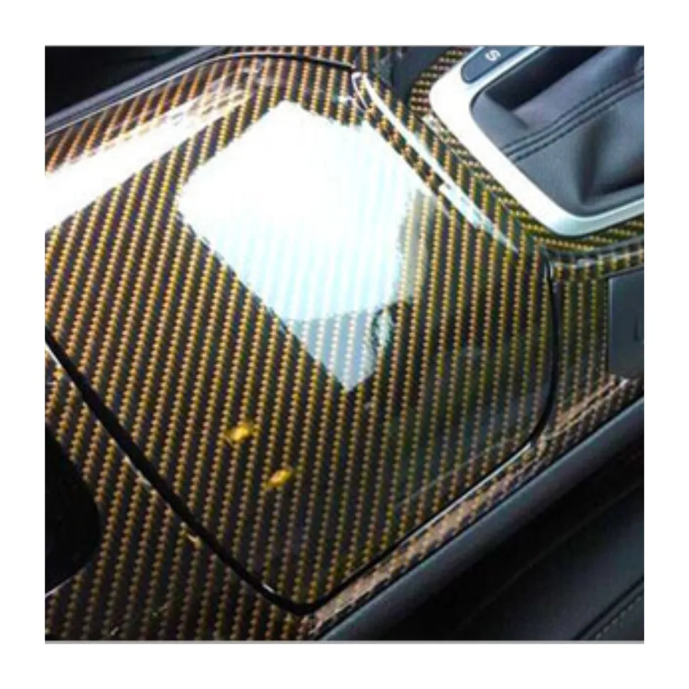 1.52x18m Super Glossy 4D/5D/6D in fibra di carbonio PVC Air Free Bubble specchio per tetto decorazione d'interni Auto Wrap Car Sticker pellicola vinilica