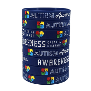 Braccialetto di Consapevolezza Personalizzato con Logo Stampato per Organizzazioni Non Profit e Fondazioni - Product Image 1
