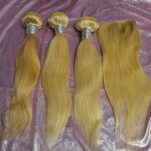 Amara best sale straight 613 frontal and bundles top quality 613 frontal with bundles wholesale 40 inch 613 virgin hair in stock