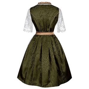 Vestidos Dirndl para <span class=keywords><strong>mujer</strong></span>, <span class=keywords><strong>Oktoberfest</strong></span> alemanes de disfraces tradicionales, trajes auténticos de cerveza Dirndl, <span class=keywords><strong>vestido</strong></span> bávaro para <span class=keywords><strong>mujer</strong></span> - Product Image 5