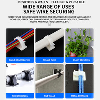 Clips de câble, organisateur de câbles, pince de câble électrique industrielle chinoise, gestion des câbles, adhésif en nylon, support de câble rond
