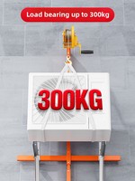 Treuil de climatisation extérieur à commande manuelle, câble en acier, hauteur de levage de 30 m, grue amovible pour l'installation et l'entretien des unités