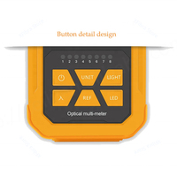 Caili Nouveau Testeur de Puissance Optique Stylo Lumineux Rouge Orange 4-en-1 Haute Précision Mini Testeur de Fibre Optique FTTH 5km/15km