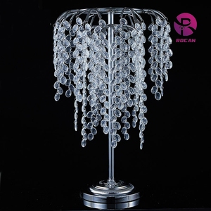 Vàng Sang Trọng Cổ Bảng Trung Tâm Bảng Ánh Sáng Kim Loại Bảng Trung Tâm Mặt Dây Chuyền Pha Lê Lâu Đài Trang Trí Đám Cưới - Product Image 4