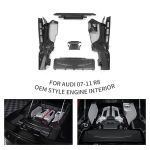 ฝาครอบเครื่องยนต์คาร์บอนไฟเบอร์แบบแห้ง สไตล์ OEM สำหรับ Audi R8 ปี 2007-2011 สำหรับตกแต่งภายในรถยนต์ - Product Image 1