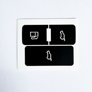 Audi Q7 <b>Trunk</b> Button Repair Sticker <b>Black</b> PVC Adhesive Cover For Luggage Opening Closing Control - Product Image 2