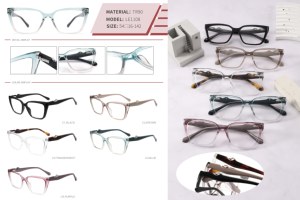 2025 New Hồng Trắng Gradient vuông kính quang học kim loại trang trí nội thất cá nhân tùy chỉnh bán buôn cao cấp Acetate khung - Product Image 6