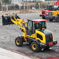 Sıcak Fırsat Dizel Mini Tekerlekli Yükleyiciler Landward Küçük Çiftlik Kompakt Yükleyici Düşük Yakıt Tüketimi Ön Kepçeli Yükleyici W815 Toptan Satış
