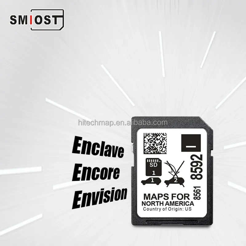 SMIOST pour Micro accessoires de voiture carte SD Navigation carte CID personnalisée Europa 2015 pour Cadillac Escalade CT6 2023 RMC 8592