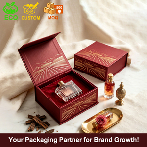 Boîte à parfum personnalisée avec logo, boîte à parfum rigide de luxe, boîte cadeau magnétique pour flacon de parfum, emballage de parfum, Cajas Para Perfumes - Product Image 1