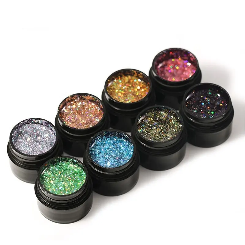 2022 le plus récent vernis à ongles Glitter Nail Art Gel diamant Uv Gel vernis à ongles 5g avec Uv Gel lumière Led vernis à ongles