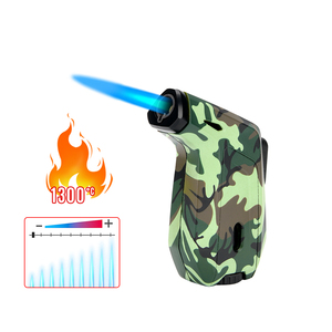 Camouflage Design <strong>Single</strong> Jet <strong>Flame</strong> Mini Pocket Refillable Gas <strong>Torch</strong> <strong>Lighter</strong> Novelty Led Party Items Butane Customized Color - Product Image 1