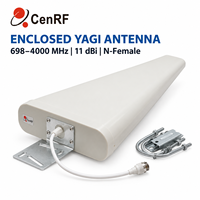 Antenne Yagi ZDTECH WiFi 2.4/5GHz 5/8dBi IP67 Extérieure en Aluminium à Polarisation Verticale avec Support Mâle 30/60CM OY-0740-V11-N1i
