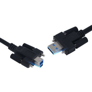 สายเคเบิลกล้องอุตสาหกรรม USB 3.0 a to Type-B พร้อมตัวล็อคแบบสกรู 4-40  สาย USB a to 3.0 B  สาย USB 3.0 a to B - Product Image 1