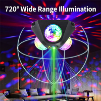 Lampe de scène LED RGBW Magic Ball contrôlée par DMX512, lumière laser stroboscopique pour fête, KTV, décoration de Noël