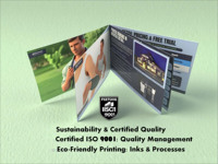 Folletos Plegables Personalizados con Diseño Personalizado en Papel Couché de 157/200/250 g/m² Impresión Offset y Laminación con Película