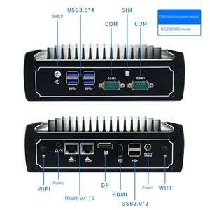 Yanling คอมพิวเตอร์ I7แบบไม่มีพัดลม, คอมพิวเตอร์แบบสายคู่ใช้พลังงานต่ำมีเครือข่ายคู่ - Product Image 3